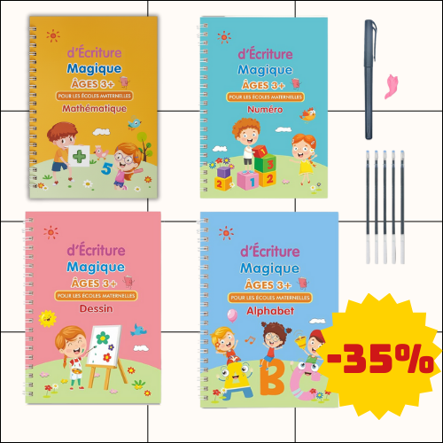 Cahier Magique Réutilisable Enfant